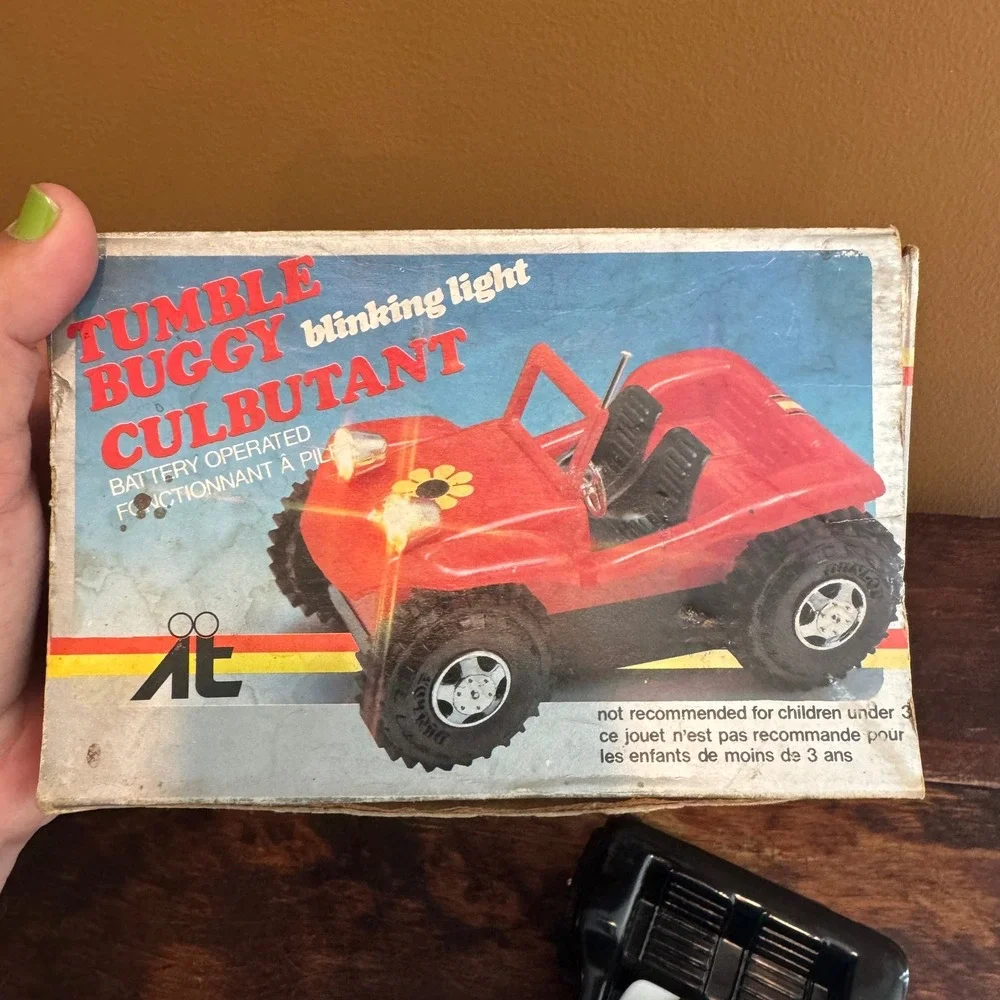 Vintage AE Tumble Buggy Blinking Light Culbutant Battery Operated Toy‎ Car